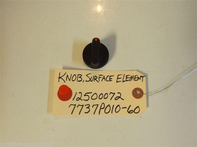 Magic Chef STOVE 12500072 7737P010-60 Knob, Surface Element used Magic Chef STOVE 12500072 7737P010-60 Knob, Surface Element used